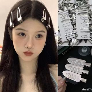 TheMall kẹp tóc kẹp tóc bạc kẹp tóc giọt nước kẹp tóc mái kim loại kẹp kim loại Kẹp Tóc Mỏ Vịt Bằng Kim Loại Màu Bạc