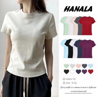 100% Cotton Áo baby tee Áo croptop Áo ôm body Áo thun ngắn tay vai tích cực dành cho nữ