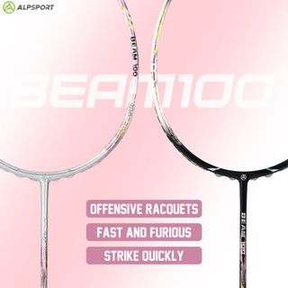  ALPSPORT【BEAM100  5U Hồng Vợt Cầu Lông Sợi Carbon Hàng Không T800 Dây đàn Và Tay Cầm Miễn Phí Nguyên Bản Tương đương Với Yonex Và Lining Vợt tấn Công Chuyên Nghiệp Phù Hợp Cho Học Sinh Và Thanh Thiếu Niên Dụng Cụ Thể Thao Ngoài Trời ALP Badminton Racket 