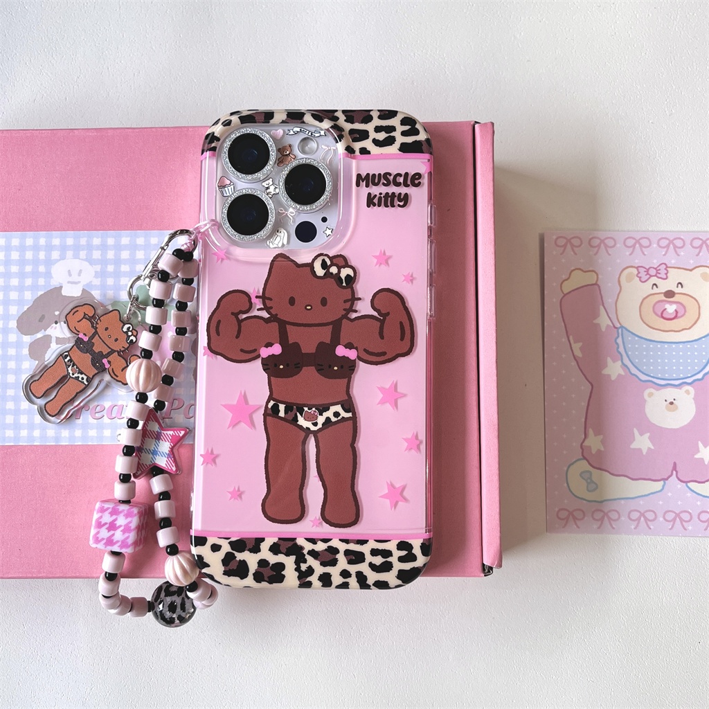 Dành cho iphone Case 16 Pro Max 15 Pro Max 14 Pro Max Vỏ điện thoại KT cơ bắp mạnh mẽ