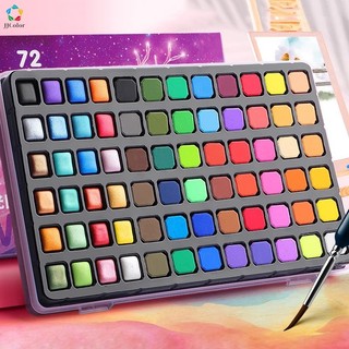 Bộ Màu Nước 48/60/72 Màu Ngọc Trai Sắc Món Vẽ Quà Tặng Văn Phòng Phẩm Nghệ Thuật Tiếp Liệu
