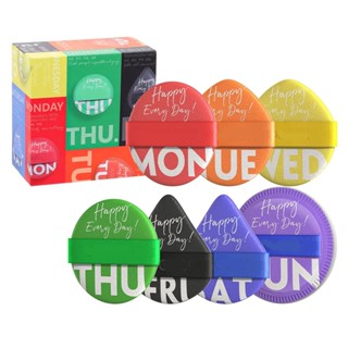  DAIKOU 100 Điểm Phấn Puff Trang Điểm Puff Air Cushion Puff Mềm Pha Trộn Bọt Biển Cho Kem Nền 