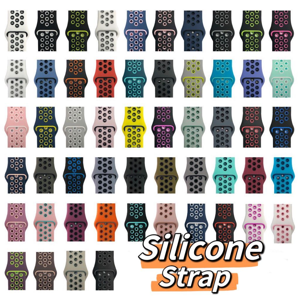 Dây đeo đồng hồ silicon cho watch11 smartwatch S10 2 3 4 5 67 8 9 se ultra2 3Sport Band Đồng hồ thôn