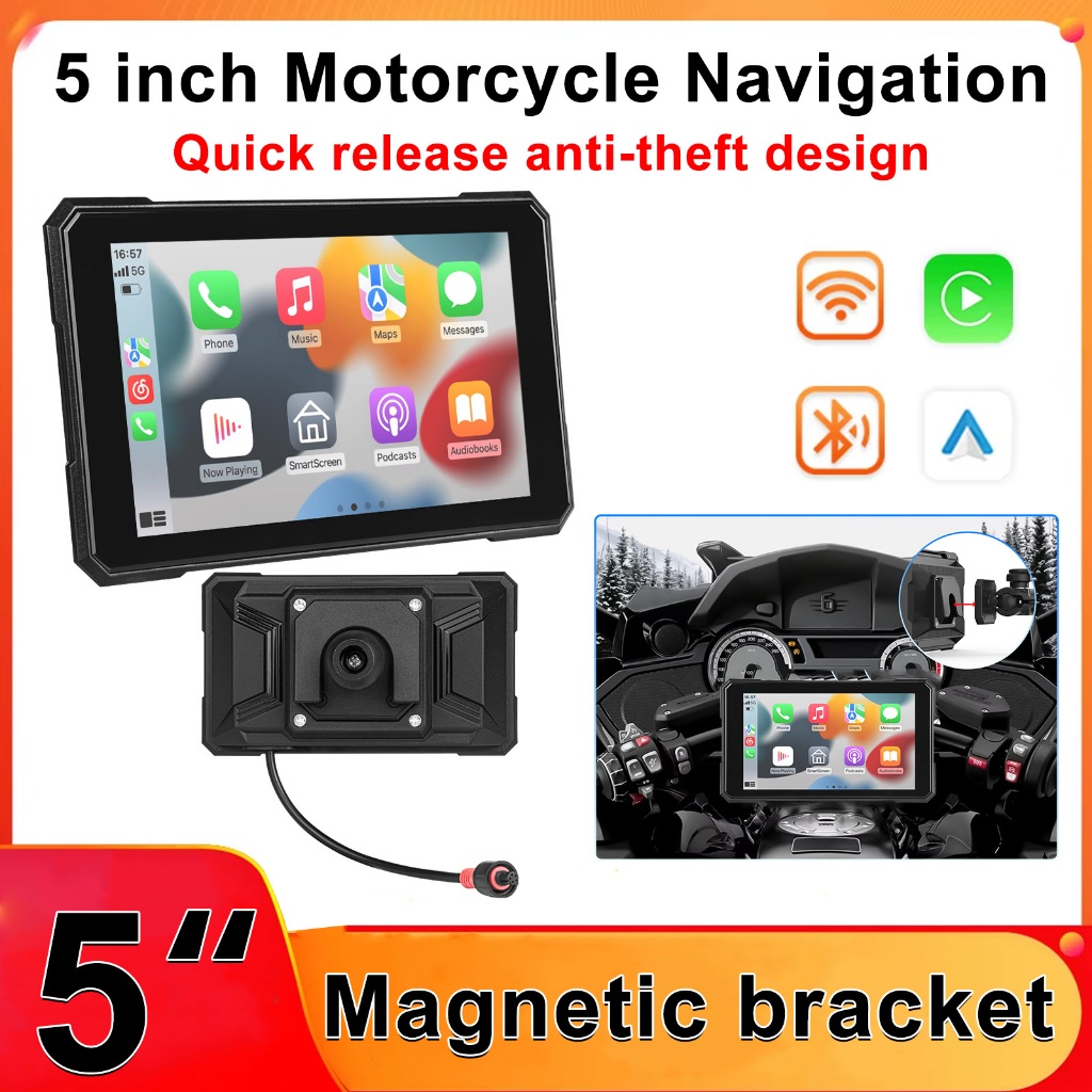 Xe Máy Carplay Điều Hướng Từ Giá Đỡ 5 inch