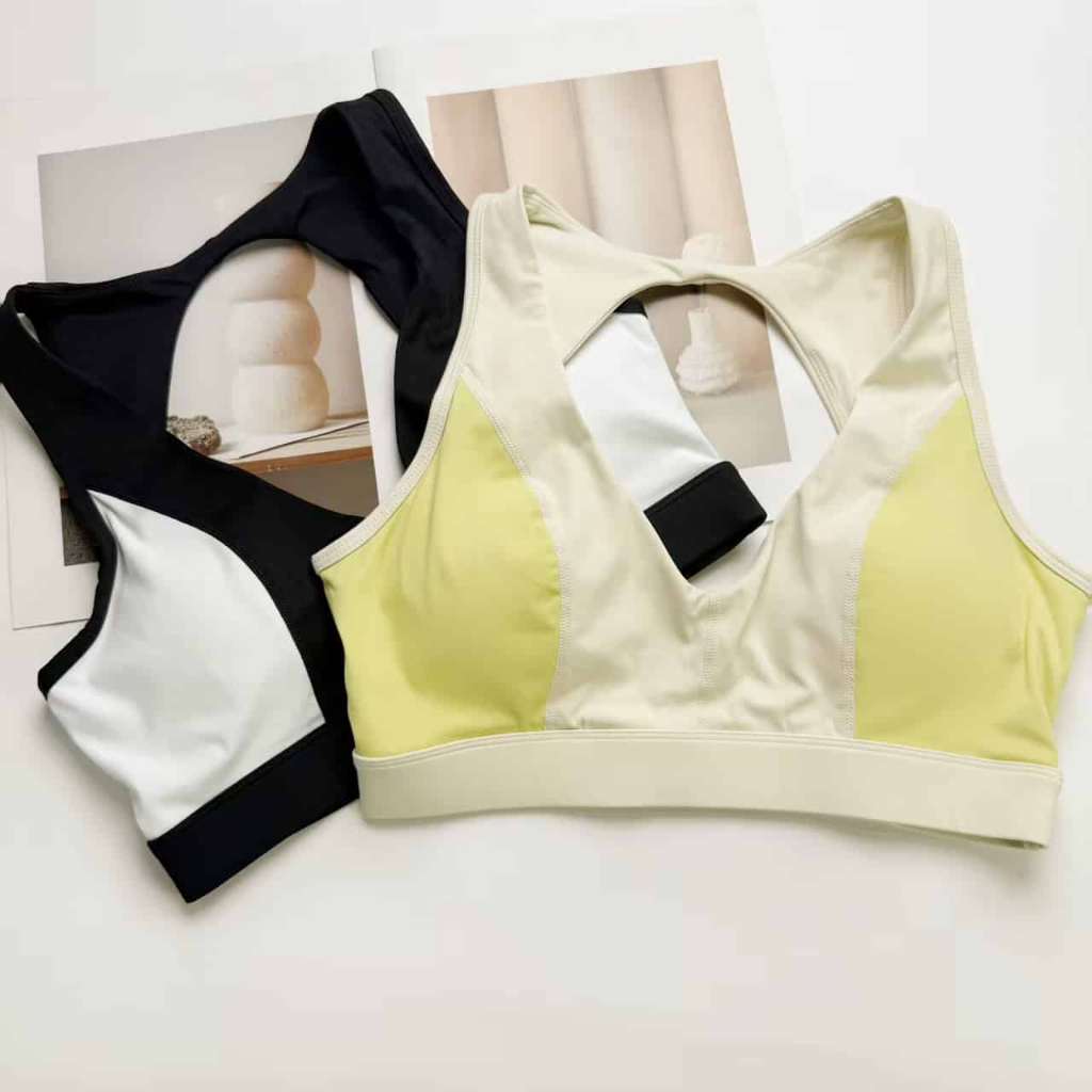 Áo bình cổ chữ V có khóa màu mới Fumeng