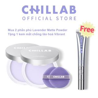  Bộ quà tặng Chillab Lavender Matte Powder 2 món – kèm kem dưỡng mắt sống động chống lão hóa miễn phí 