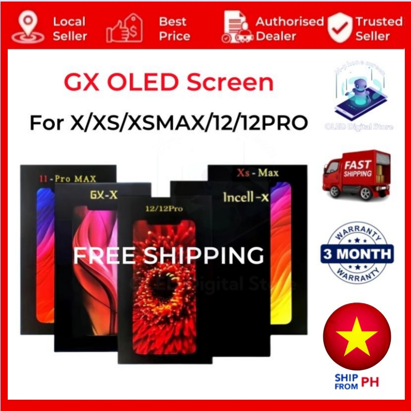 Màn hình OLED GX Bộ số hóa màn hình cảm ứng LCD tương thích 6 / 6S / 6S Plus / 6 Plus / 7 / 7 8Plus 