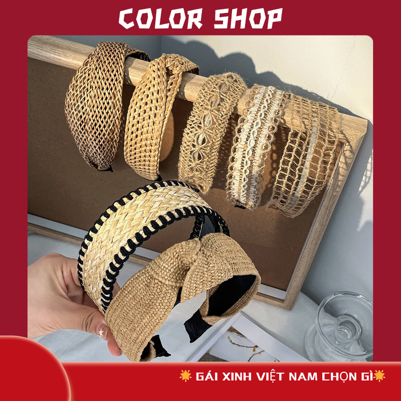 Băng đô vành rộng Băng đô ống hút Bohemian A228