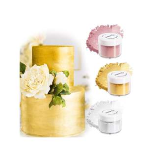 Bánh Sparkle Shimmer ăn được (9 màu) - Chai 15g đựng đồ uống, trang trí bánh, bánh quy, bánh cupcake & sô cô la | Bộ long lanh ăn được của bữa tiệc