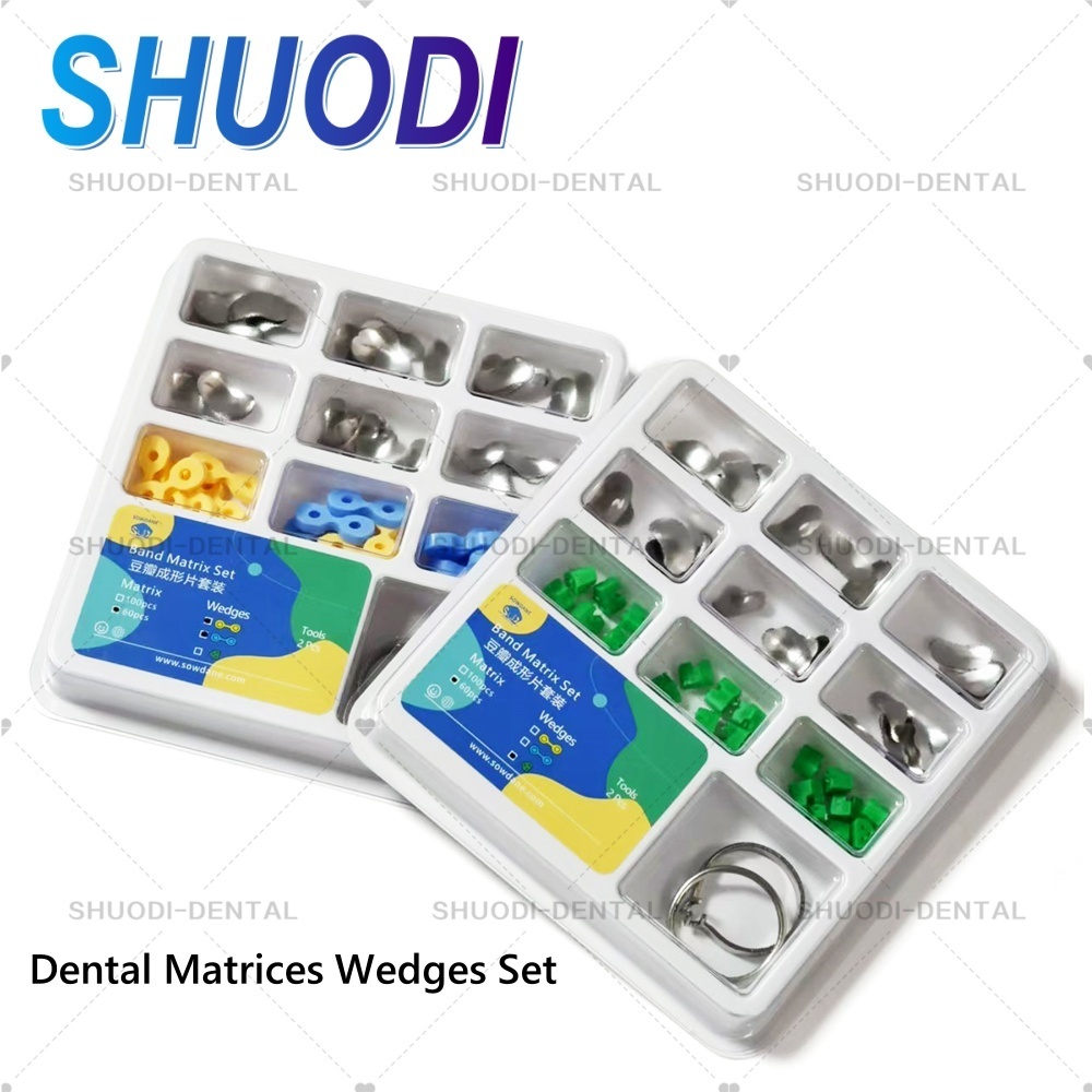 100 Chiếc Ma Trận Đường Viền Matrices Silicon Add-On nêm Bộ Nhẫn Kim Loại