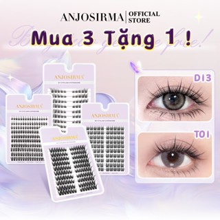 ANJOSIRMA Hộp lông mi giả 10 hàng Mi giả tách sợi siêu mảnh và tự nhiên Cho Người Mới Bắt Đầu