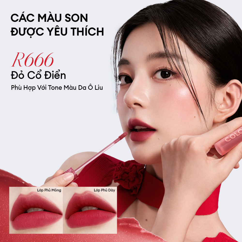 [DUY KHÁNH YÊU THÍCH] Son Kem Lì Velvet COLORKEY, Mịn Nhẹ, Lên Màu Chuẩn, Không Lem 3g | BigBuy360 - bigbuy360.vn