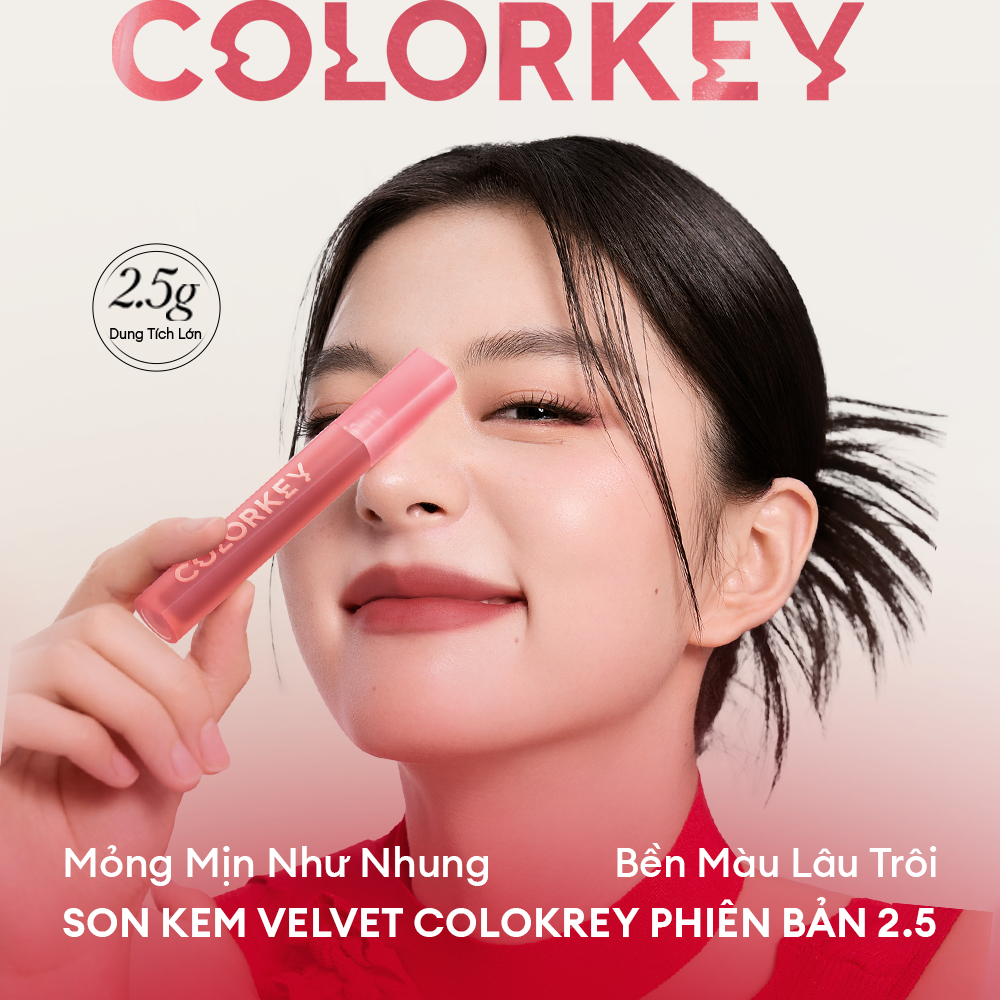 [DUY KHÁNH YÊU THÍCH] Son Kem Lì Velvet COLORKEY, Mịn Nhẹ, Lên Màu Chuẩn, Không Lem 3g | BigBuy360 - bigbuy360.vn