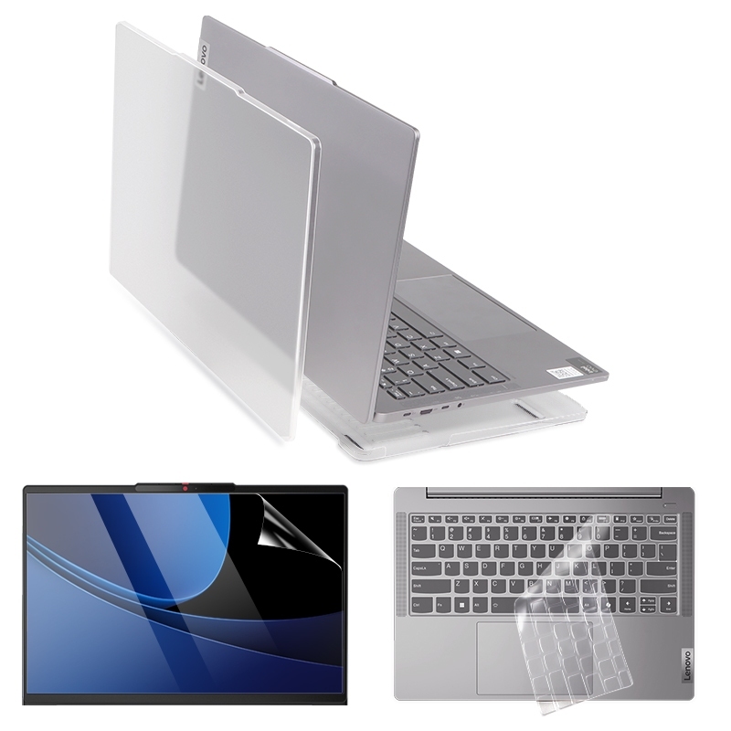 Ốp Laptop 3 Trong 1 Cho 2025 Lenovo IdeaPad Slim / Pro 5 14 / 16 Inch Mờ Trong Suốt Vỏ Cứng + Vỏ Bàn