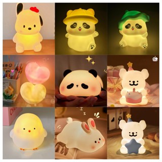 Đèn Ngủ Trang Trí Hình Thỏ Hoạt Hình Dễ Thương