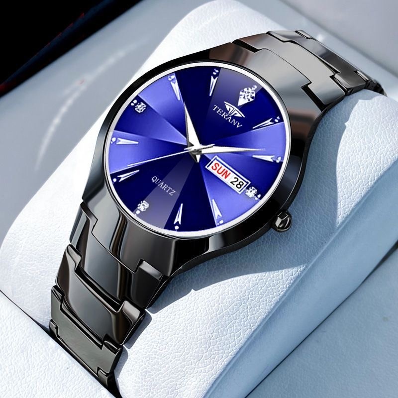 [Miễn phí vận chuyển] Đồng hồ nam Thụy Sĩ chống nước sang trọng Lịch tự động Đồng hồ thép nguyên bản Phiên bản Hàn Quốc Đồng hồ đeo tay thời trang Relo dành cho nam