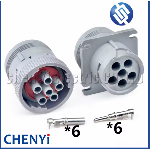 Đầu nối chống nước dòng DEUTSCH 6 Pin 2.5mm Cắm HD16-6-12S-B010 HD10--6-12P HD10--12P-L HD10--6-12P-