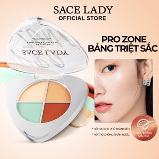 Bảng Kem Che Khuyết điểm SACE LADY Chống Thấm Nước Giúp Hiệu Chỉnh Màu Da 5.6g