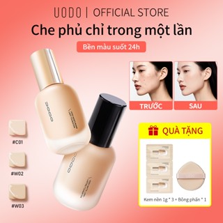   QUÀ TẶNG MIỄN PHÍ  UODO Foundation kem nền Kiểm soát dầu lâu trôi không thấm nước 24h 30g 