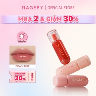  MAGEFY Water Glow Lip Tint Dưỡng Ẩm Son Bóng Trang Điểm Ánh Sáng Gợi Cảm 
