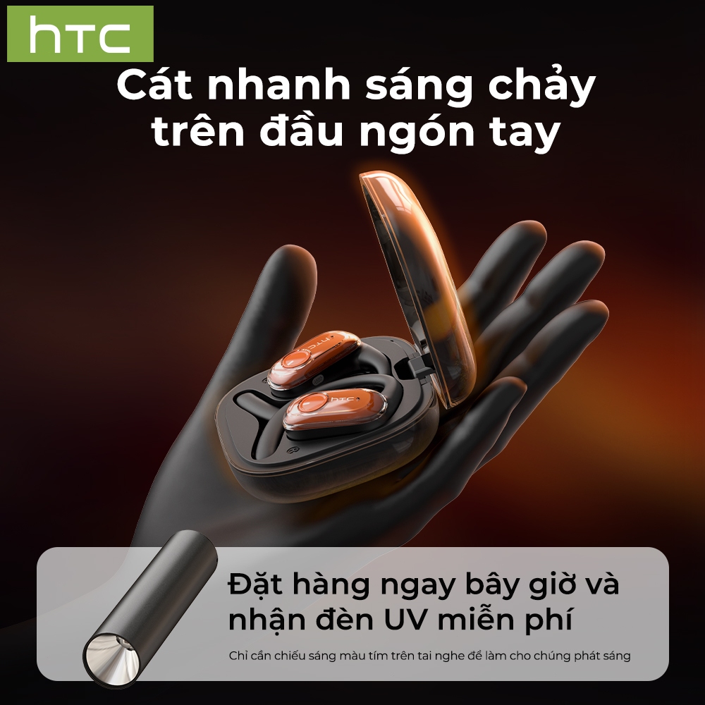 Tai nghe dịch thuật AI HTC NE10 Dịch thuật thời gian thực Tai nghe BluetoothTWS Bluetooth 6.0 Chất lượng âm thanh HiFi IPX5 Tai nghe không dây chống nước Hiệu ứng chiếu sáng lấp lánh Bảo hành một năm | BigBuy360 - bigbuy360.vn