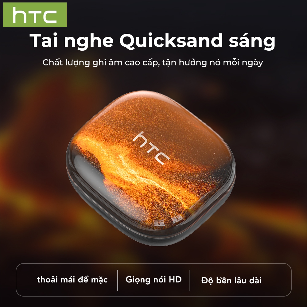 Tai nghe dịch thuật AI HTC NE10 Dịch thuật thời gian thực Tai nghe BluetoothTWS Bluetooth 6.0 Chất lượng âm thanh HiFi IPX5 Tai nghe không dây chống nước Hiệu ứng chiếu sáng lấp lánh Bảo hành một năm | BigBuy360 - bigbuy360.vn