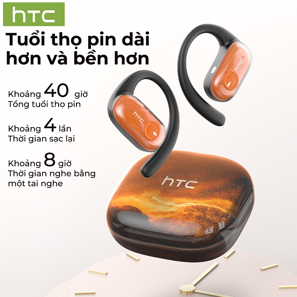 Tai nghe dịch thuật AI HTC NE10 Dịch thuật thời gian thực Tai nghe BluetoothTWS Bluetooth 6.0 Chất lượng âm thanh HiFi IPX5 Tai nghe không dây chống nước Hiệu ứng chiếu sáng lấp lánh Bảo hành một năm | BigBuy360 - bigbuy360.vn