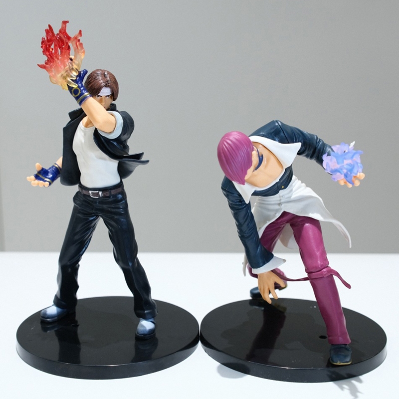 19cm SNK Trò Chơi Hình Vua Chiến Binh Kyo Kusanagi Iori Yagami Cổ Điển Hành Động Ngọn Lửa Hiệu Ứng Đ