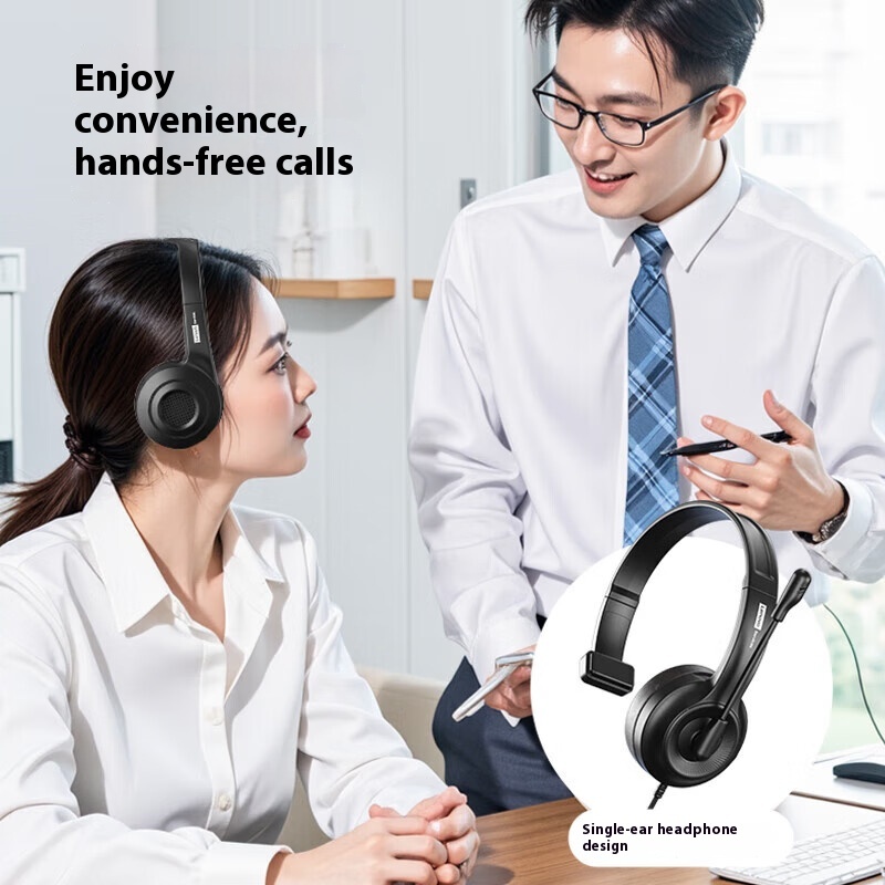 Tai nghe có dây Lenovo E01 Tai nghe có micrô Tai nghe khử tiếng ồn có micrô chuyên dụng cho trung tâm cuộc gọi Dịch vụ khách hàng Sử dụng với máy tính | BigBuy360 - bigbuy360.vn