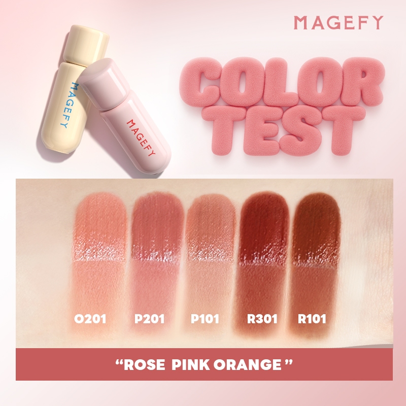 MAGEFY Son kem lì Cho Viền Môi Mờ Ảo, Nhung Mờ Bùn 10 Màu Nhẹ Mịn MF-L04 | BigBuy360 - bigbuy360.vn