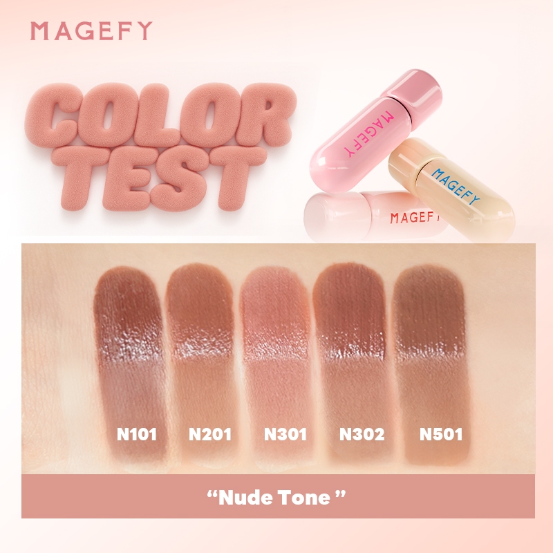 MAGEFY Son kem lì Cho Viền Môi Mờ Ảo, Nhung Mờ Bùn 10 Màu Nhẹ Mịn MF-L04 | BigBuy360 - bigbuy360.vn