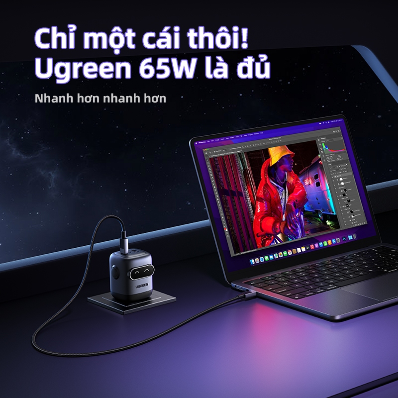 Ugreen Uno 65W 30W RobotGaN Sạc Nhanh GaN2 Sạc Nhanh RG Bộ Chuyển Đổi Nguồn USB C Nhanh Cho iPhone 16 Pro Max iPhone 15 14 13 Pro Max Samsung S24 S23 Ultra | BigBuy360 - bigbuy360.vn