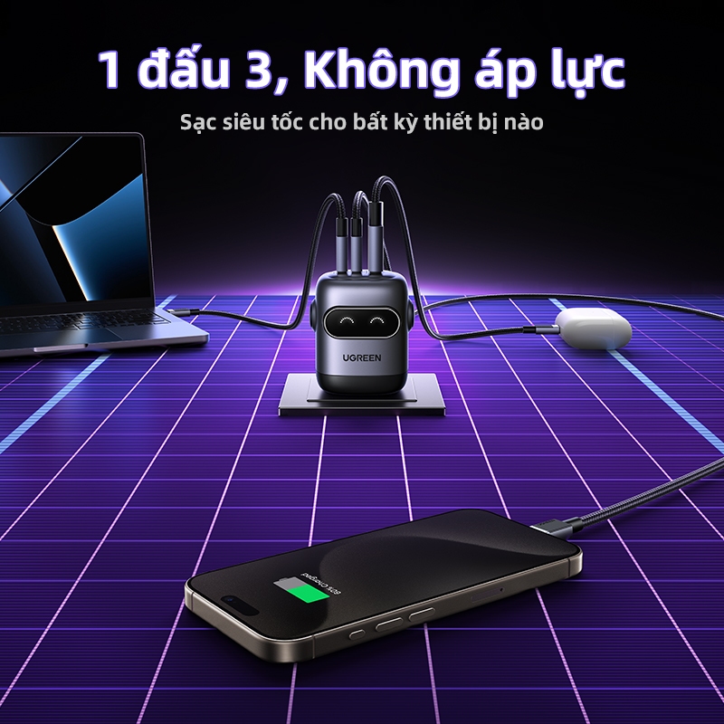 Ugreen Uno 65W 30W RobotGaN Sạc Nhanh GaN2 Sạc Nhanh RG Bộ Chuyển Đổi Nguồn USB C Nhanh Cho iPhone 16 Pro Max iPhone 15 14 13 Pro Max Samsung S24 S23 Ultra | BigBuy360 - bigbuy360.vn