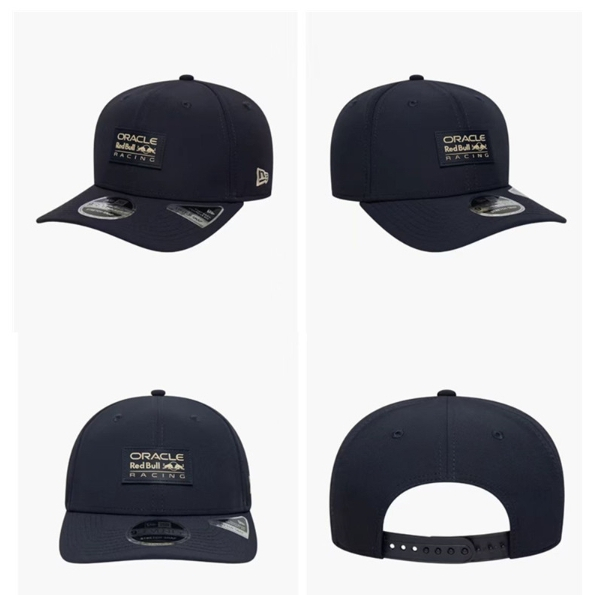 Đỏ redbull2025 Mùa Hè F1 Đua Mũ Kim Loại LOGO Cao Cấp Mũ Bóng Chày Cứng Top Cong Vành Hợp Thời Trang