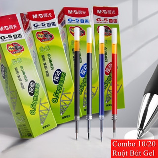  M&G Combo 10 20 G-5 Ruột Bút Gel Bấm 0,5mm Đầu Đạn Thích hợp cho Bút Gel Nhấn Viết Mượt Mà Văn phòng phẩm 