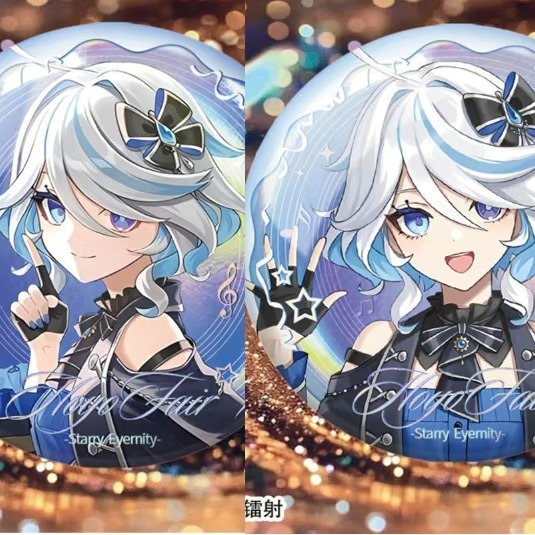 Phụ kiện cosplay Furina Genshin Impact - Huy hiệu trâm cài thời trang