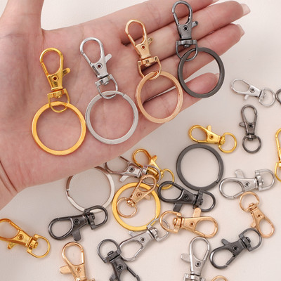 Beadia 5 Bộ Móc Khóa Hợp Kim Cho DIY Móc Chìa Khóa Túi Phụ Kiện Trang Sức Làm 32 / 36 / 38mm