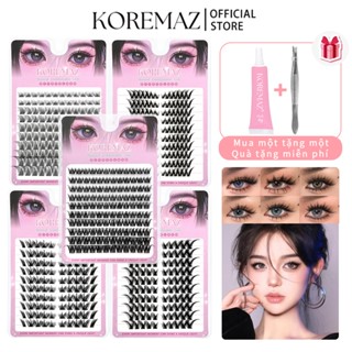 Hộp Lông Mi Giả KOREMAZ 10 Hàng 10-13mm Có Thể Tái Sử Dụng nhiên cho người mới trang điểm dễ gắn