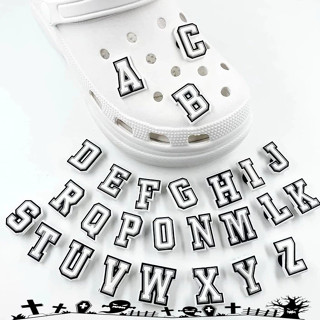 🔥Mua 3 tặng 3🔥 Dép Nút Trang Trí Quyến Rũ Chéo Phụ Kiện Giày Jjbxc 26 Bảng Chữ Cái Mặt Dây Chuyền DIY Lỗ Giày Trang Trí Khóa Phụ Kiện