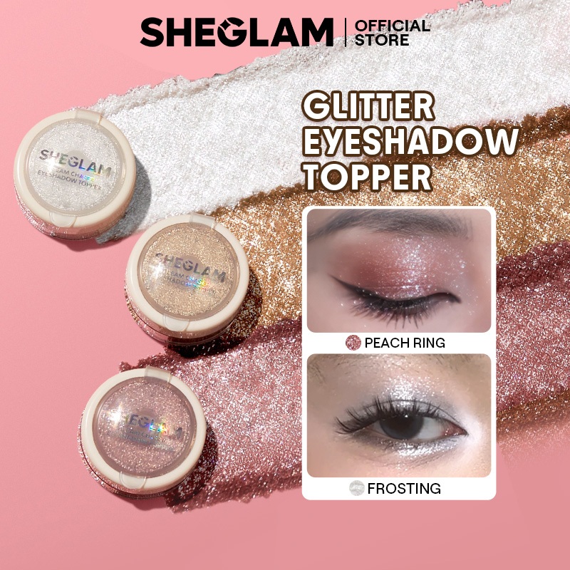 Phấn mắt Topper SHEGLAM Gleam Chaser Hoàn thiện lấp lánh Có thể pha trộn Mượt mà Bóng bẩy 5 Màu 2.3g