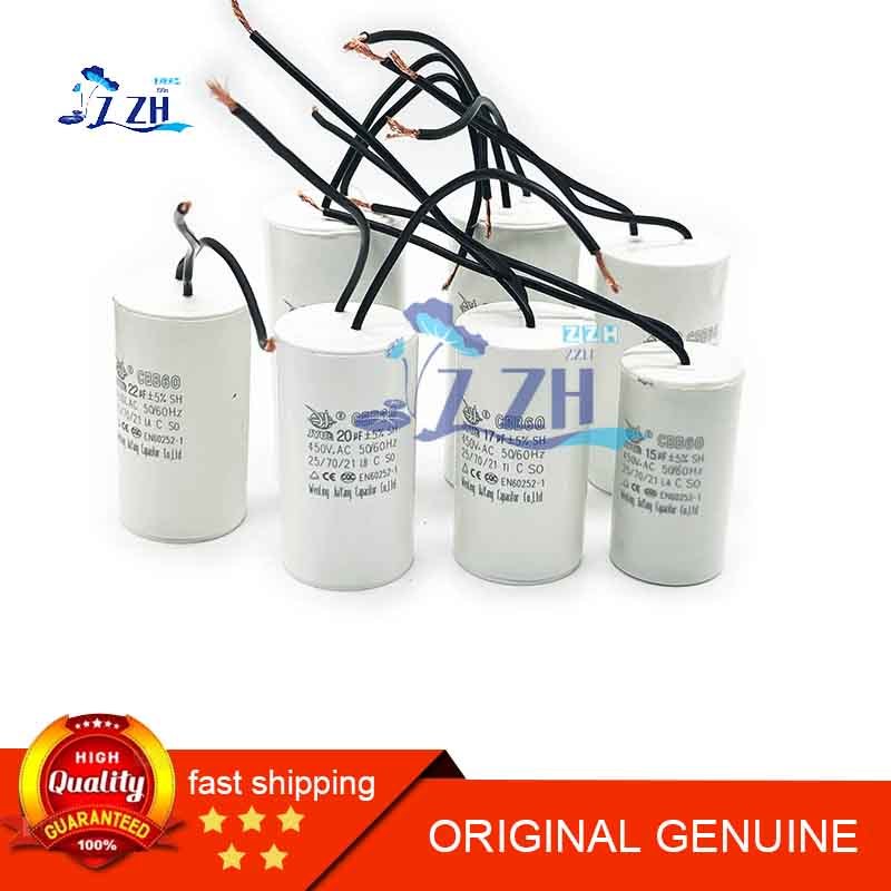 CBB60 Động Cơ Khởi Động Tụ Động Cơ Một Pha CBB60 Tụ Điện Làm Việc Máy Bơm Nước Máy Giặt Khởi Động Tụ