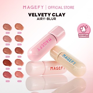 Son kem lì MAGEFY Cho Viền Môi Mờ Ảo, Nhung Mờ Bùn 10 Màu Nhẹ Mịn