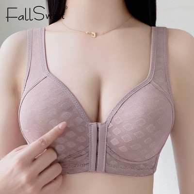 【⚡️Vận chuyển nhanh 】FallSweet 1 / 3PCS Mặt trước Buckle Bras Nữ Kích Thước Lớn Đẩy Lên Mỏng Bralette Phụ Nữ Không Có Nhẫn Thép Phụ Nữ Áo Vest Thở