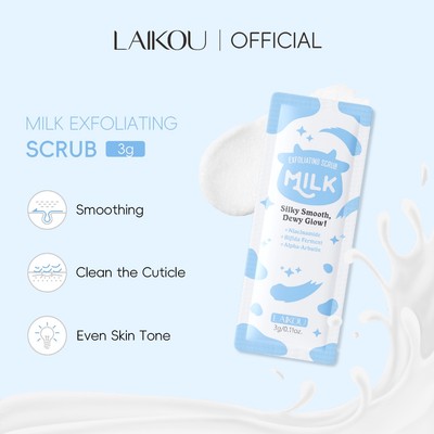 Sữa Tẩy Tế Bào Chết LAIKOU 3g / Tấm – Làm Sáng & Tẩy Tế Bào Chết Kết Cấu Da Mịn Ngay Cả Màu Da Dưỡng Ẩm +