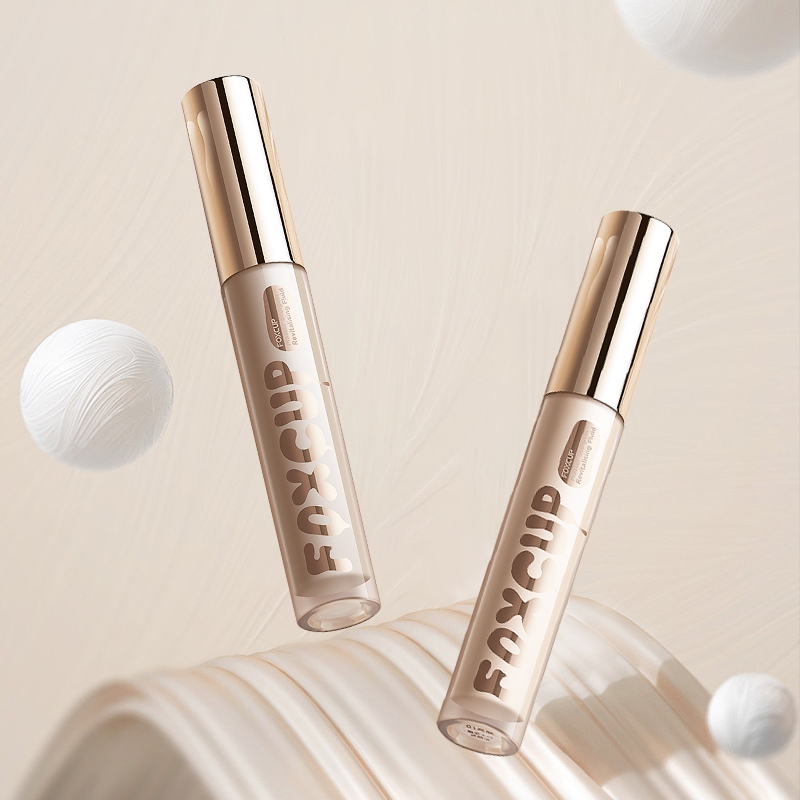 [Mua 2 tặng 4] Đường viền dạng lỏng FOXCUP - Điêu khắc mũi / Cheek 2 trong 1 + Que nổi bật