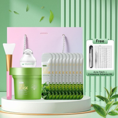 FENYI Green Tea Detox & Anti-Acne Kit – Làm sạch, làm sáng và chăm sóc vết thâm 17 chiếc