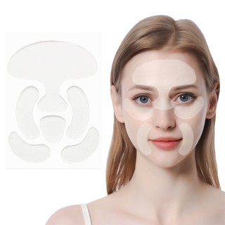 Miếng Dán Nếp Nhăn Mặt Miếng Lót Có Thể Tái Sử Dụng - 6 Miếng Lót Chống Nhăn Miếng Dán Mặt Silicon Để Ngăn Ngừa Đường Da, Tẩy Nhăn Qua Đêm Trong Khi Ngủ