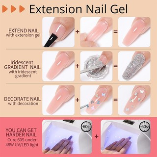 UR SUGAR 15ml Acrylic nhanh xây dựng mở rộng móng tay Gel móng tay đánh bóng Jelly ngâm tắt Gel móng tay đánh bóng