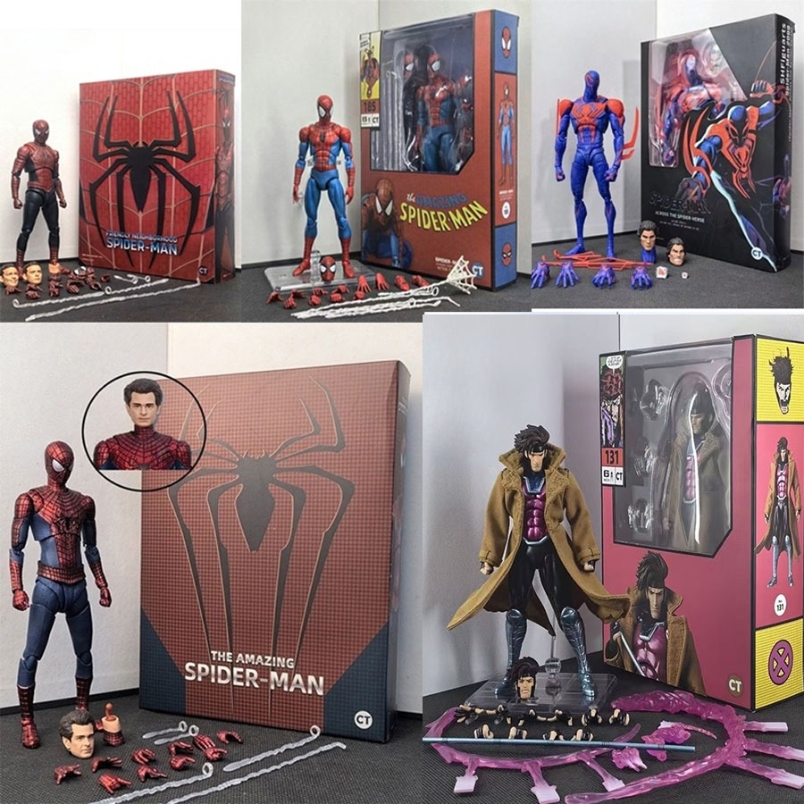 Shf Tobey Maguire Mô Hình Nhân Vật SpiderMan No Way Iron Sentinel Miles Morales Peter Parker Articul