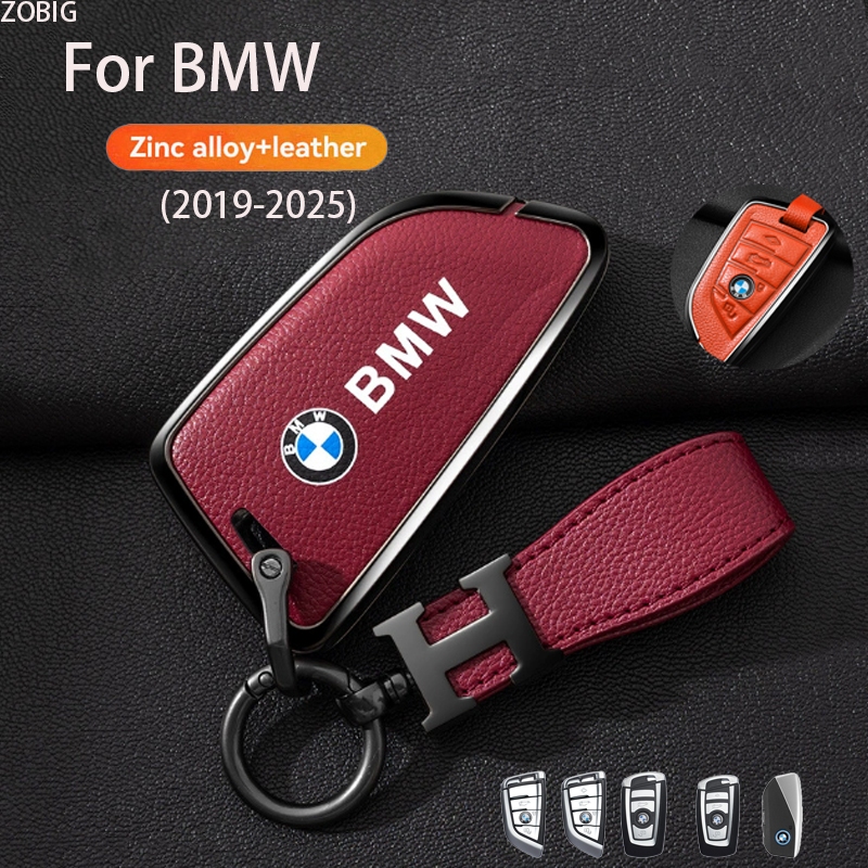 Hộp đựng chìa khóa da chất lượng cao ZOBIG BMW Key tương thích với chìa khóa bảo vệ toàn diện BMW X1